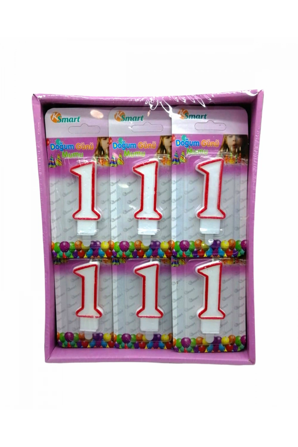 Egonex Ksmart K-5511 Rakamlı Doğum Günü Mumu*36x20