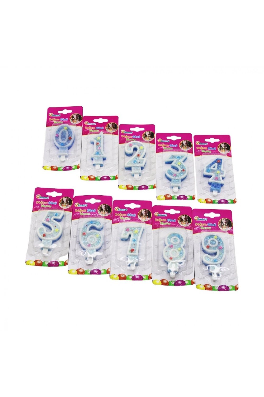 Egonex Ksmart K-9809 ( Rakamlı & Simli ) Doğum Günü Mumu*36x20