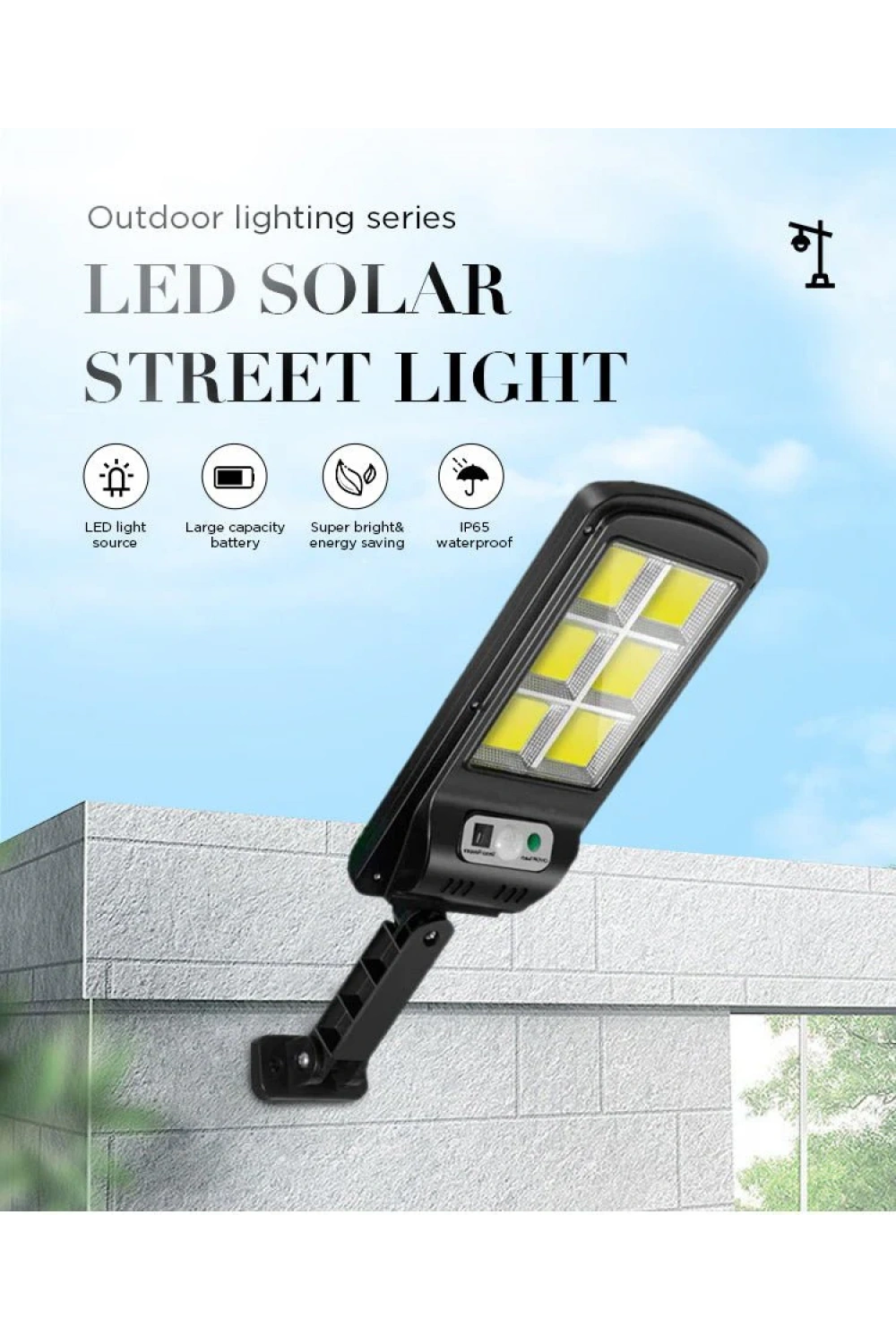 Egonex Led Solar Güneş Enerjili Bahçe Sokak Aydınlatma Işığı