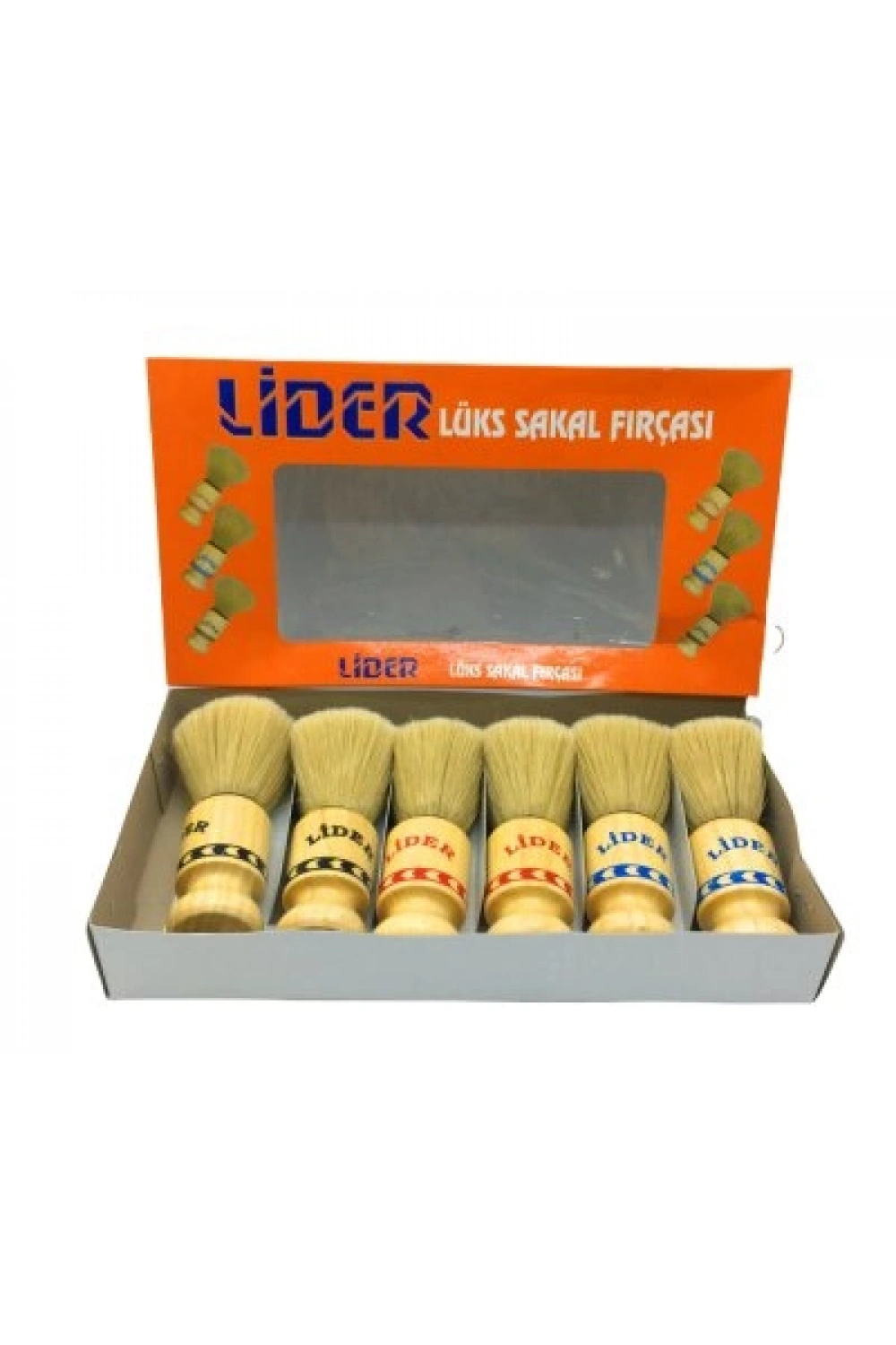 Egonex Lider-1102 ( Ahşap Saplı ) Sakal Fırçası*6x60