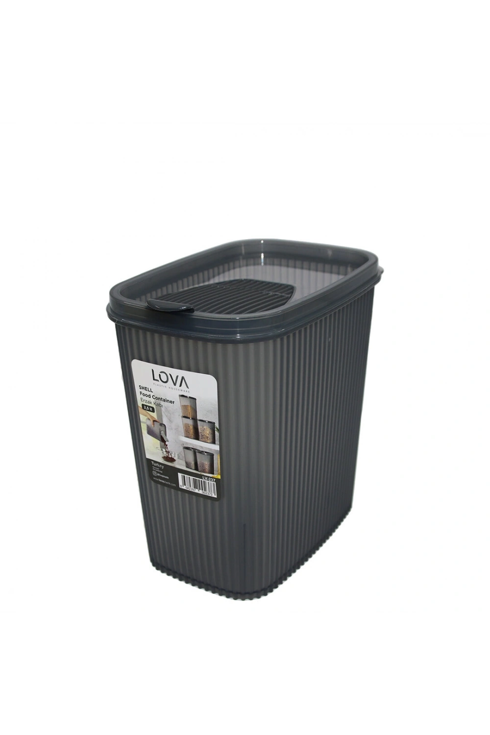 Egonex Lova Lv-237 ( 2.5 Lt ) Shell Erzak Saklama Kabı Plastik*24=k