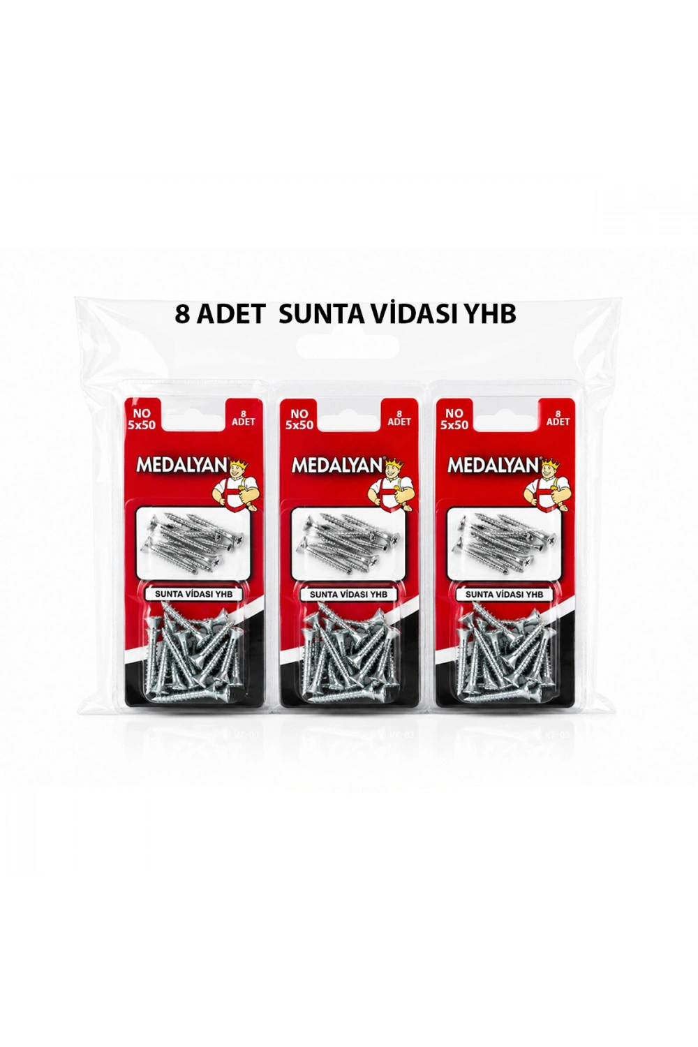 Egonex Medalyan Dl-07 ( 5x50 ) ( 8pcs ) Sunta Vidası*12x12