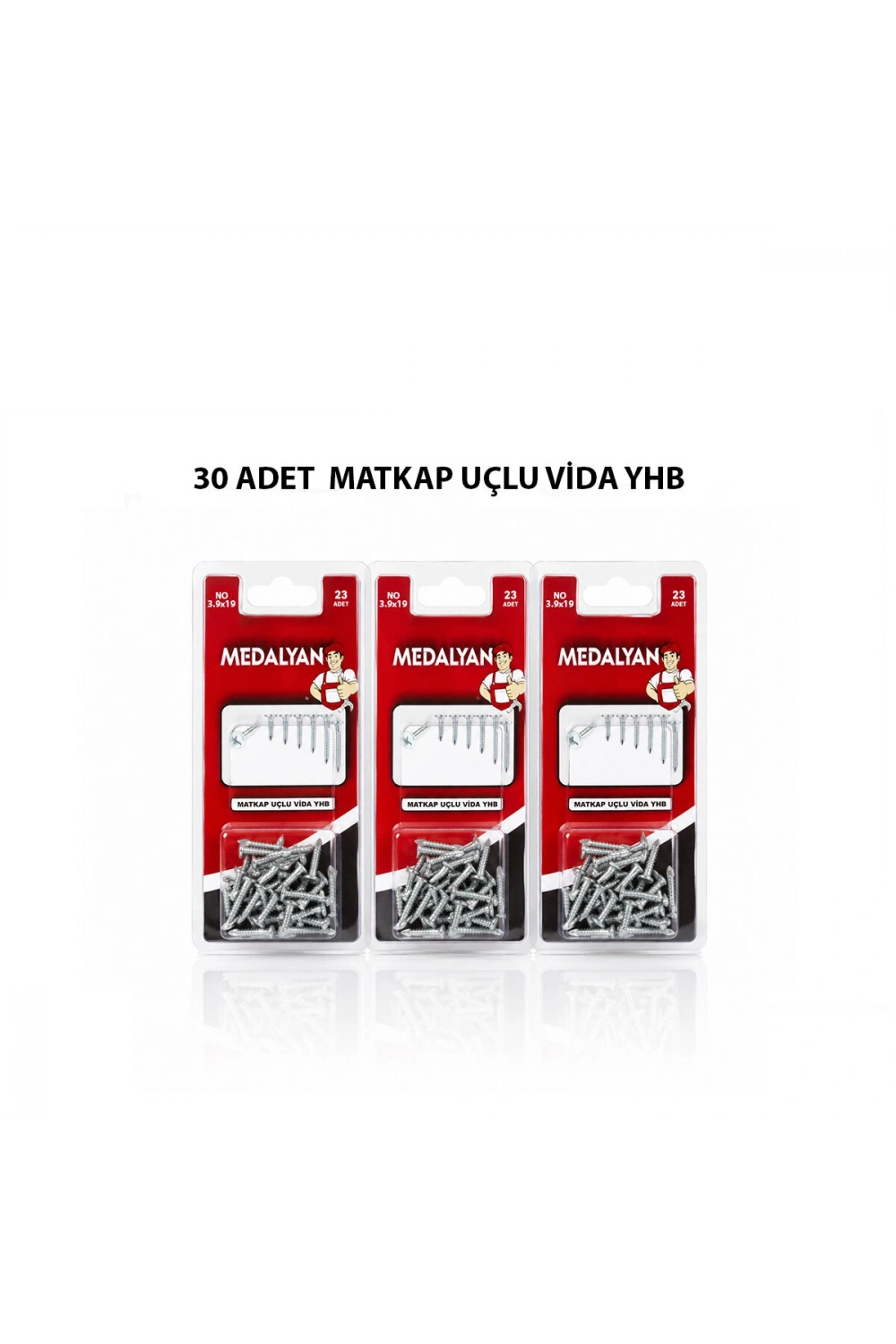 Egonex Medalyan Dl-100 ( 3.9x19 ) ( 30pcs ) Matkap Uçlu Vida*12x12