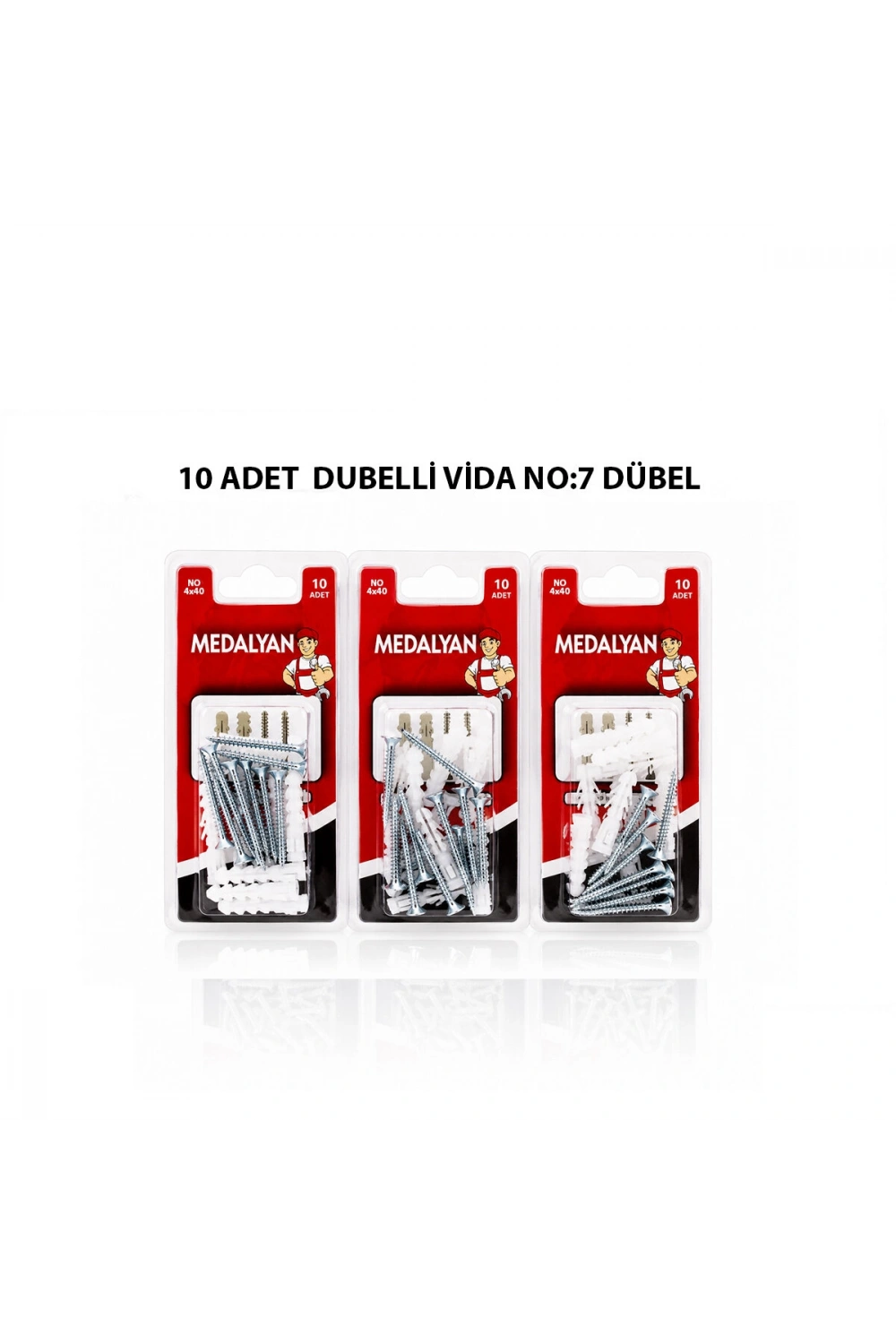 Egonex Medalyan Dl-34 ( 4x40 ) ( 10pcs ) Dübelli Vida*12x12
