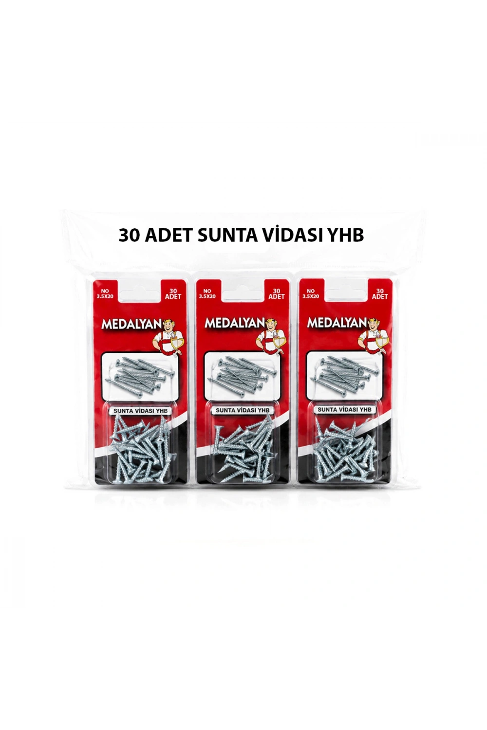 Egonex Medalyan Dl-97 ( 3.5x20 ) ( 30pcs ) Sunta Vidası*12x12