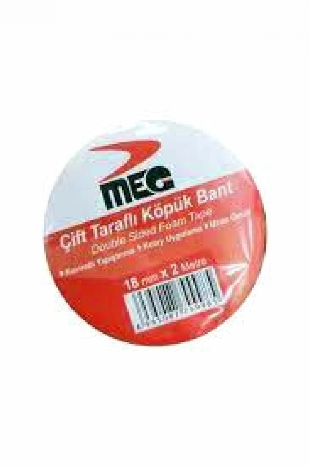 Egonex Meg  ( 18mm X 2mt ) ( Köpük Bant ) Çift Taraflı*25x24