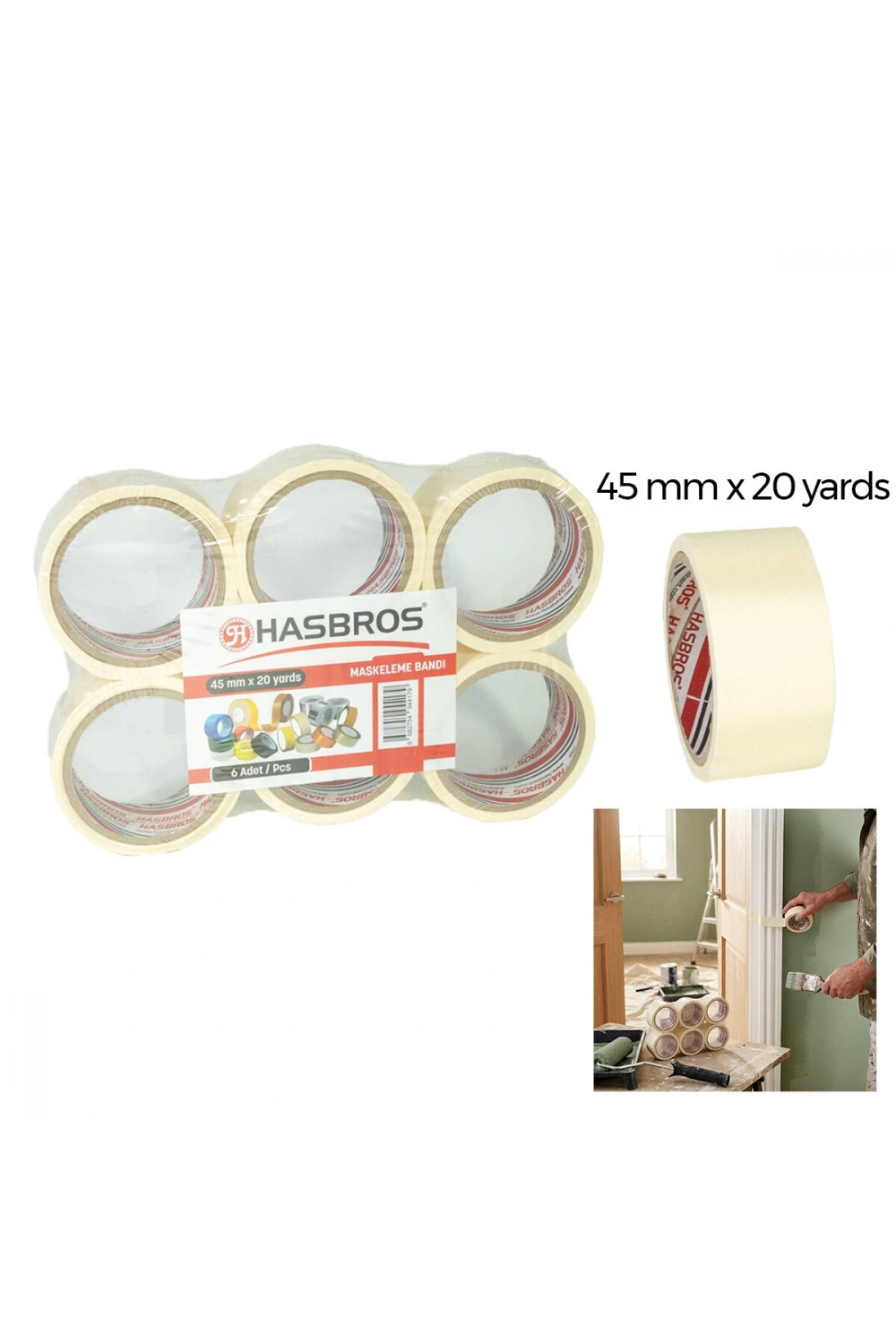 Egonex Meg ( 48mm X 20m) Maskeleme Bant*6x6
