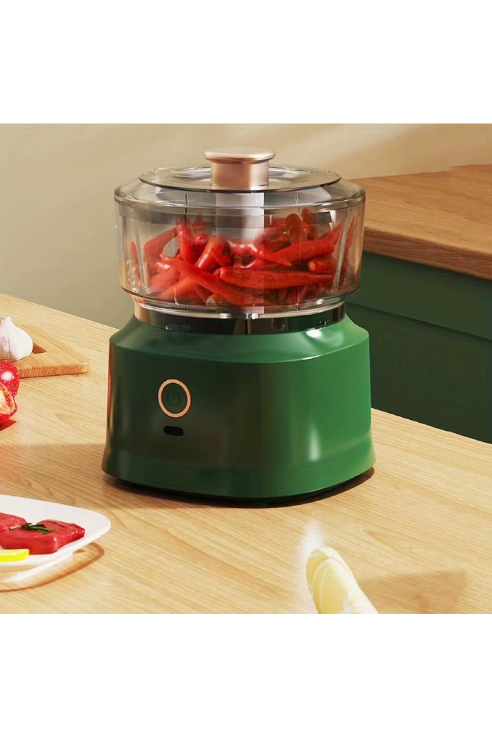 Egonex Mini El Rondosu Şarjlı Çelik 3 Bıçaklı