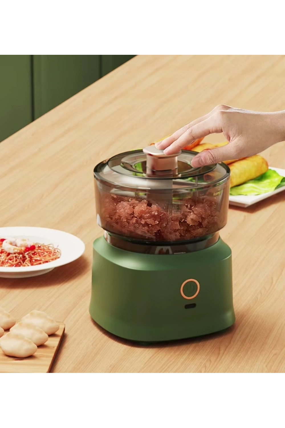 Egonex Mini El Rondosu Şarjlı Çelik 3 Bıçaklı