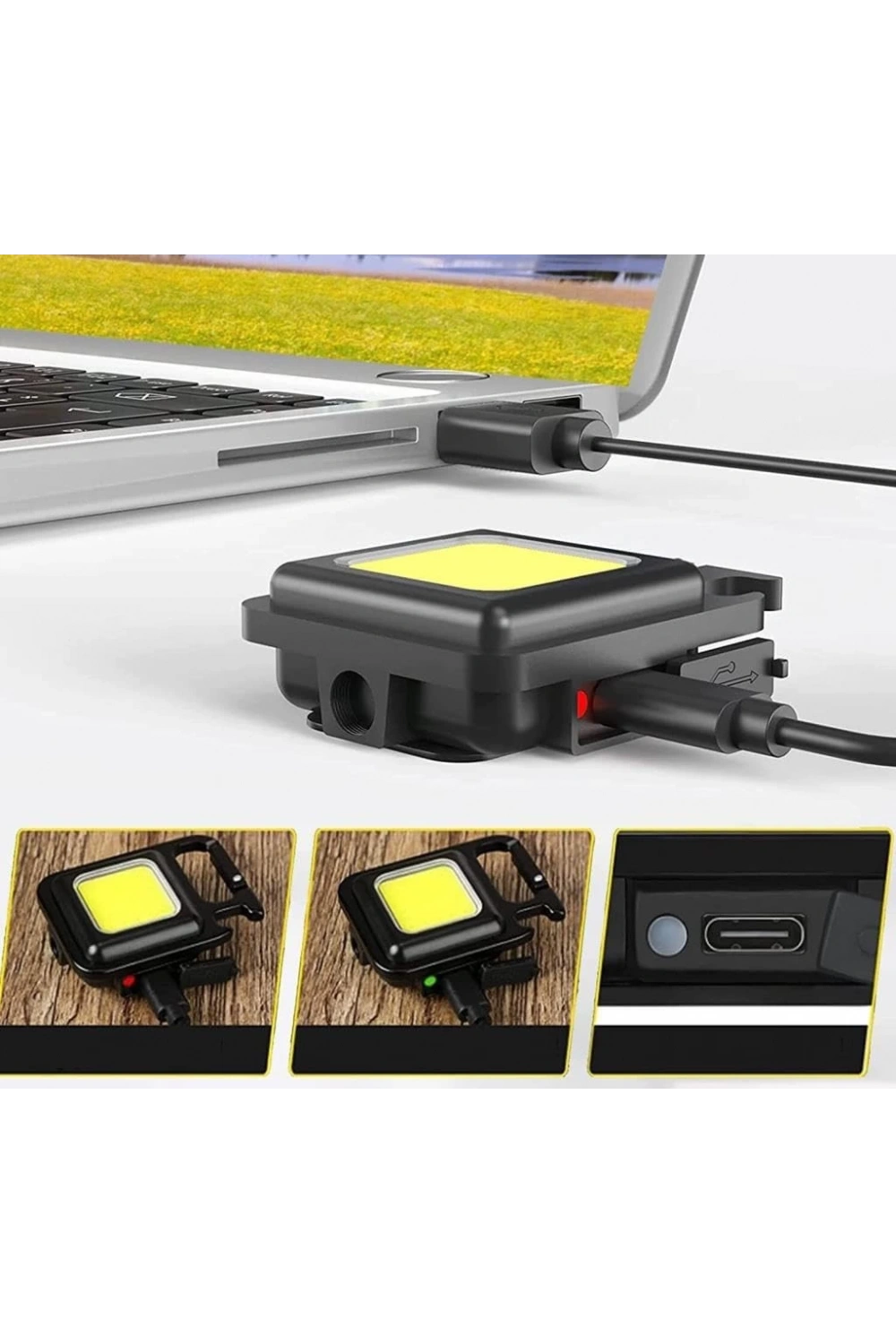 Egonex Mini Taşınabilir Led Çok Fonksiyonlu Fener