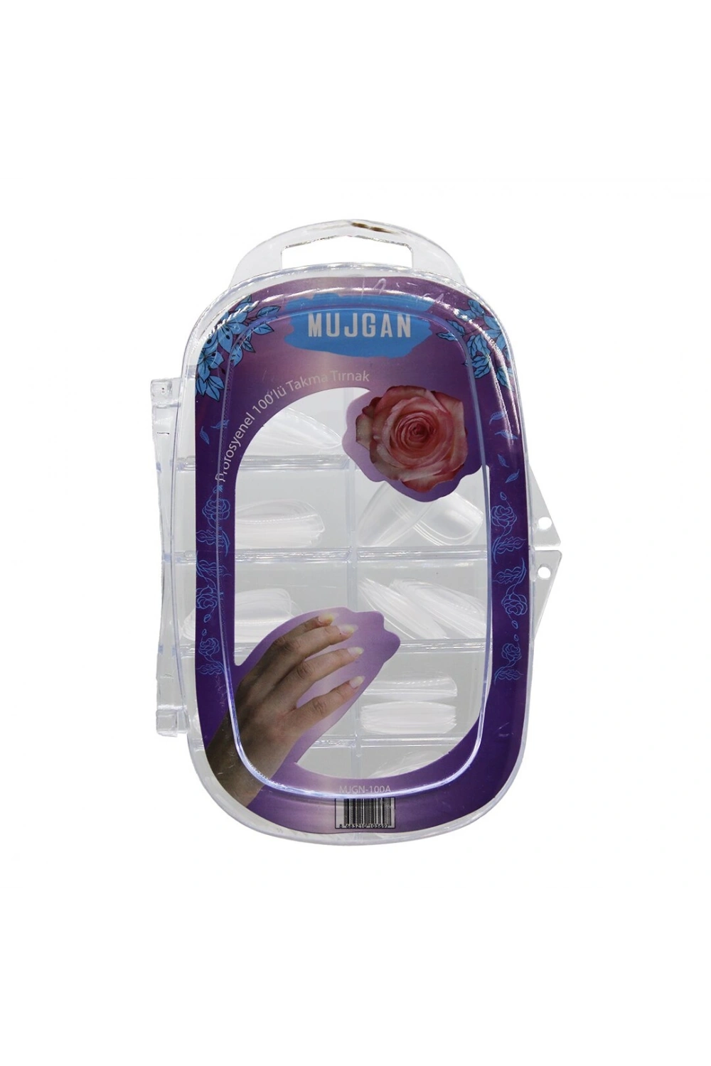 Egonex Mujgan Mjgn-100a ( 100 Pcs ) ( Şeffaf ) Takma Tırnak*12x40