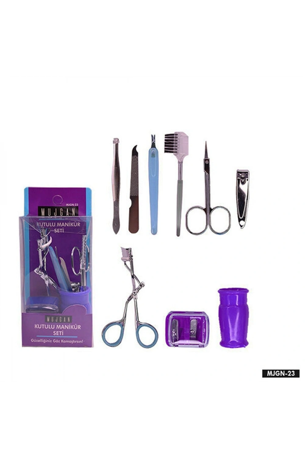 Egonex Mujgan Mjgn-23 ( 9pcs ) Kutulu Bardak Manikür Seti*12x30