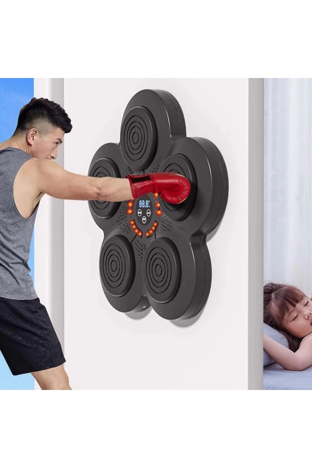 Egonex Müzikli Duvar Boks Padi Müzikli Boks