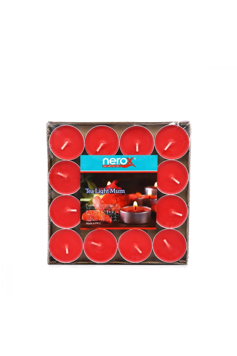 Egonex Nerox Nrx-39k ( 32pcs ) Tea Light Yuvarlak Mum Mix*48