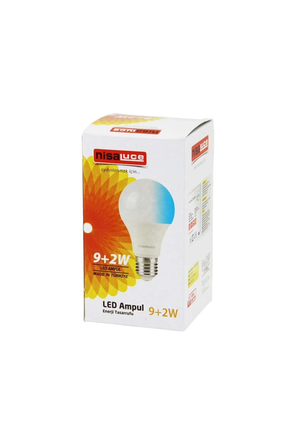 Egonex Nisaluce Eamp-074/bm ( 9+2w E27 ) ( Beyaz-mavi ) Led Ampul*10x10
