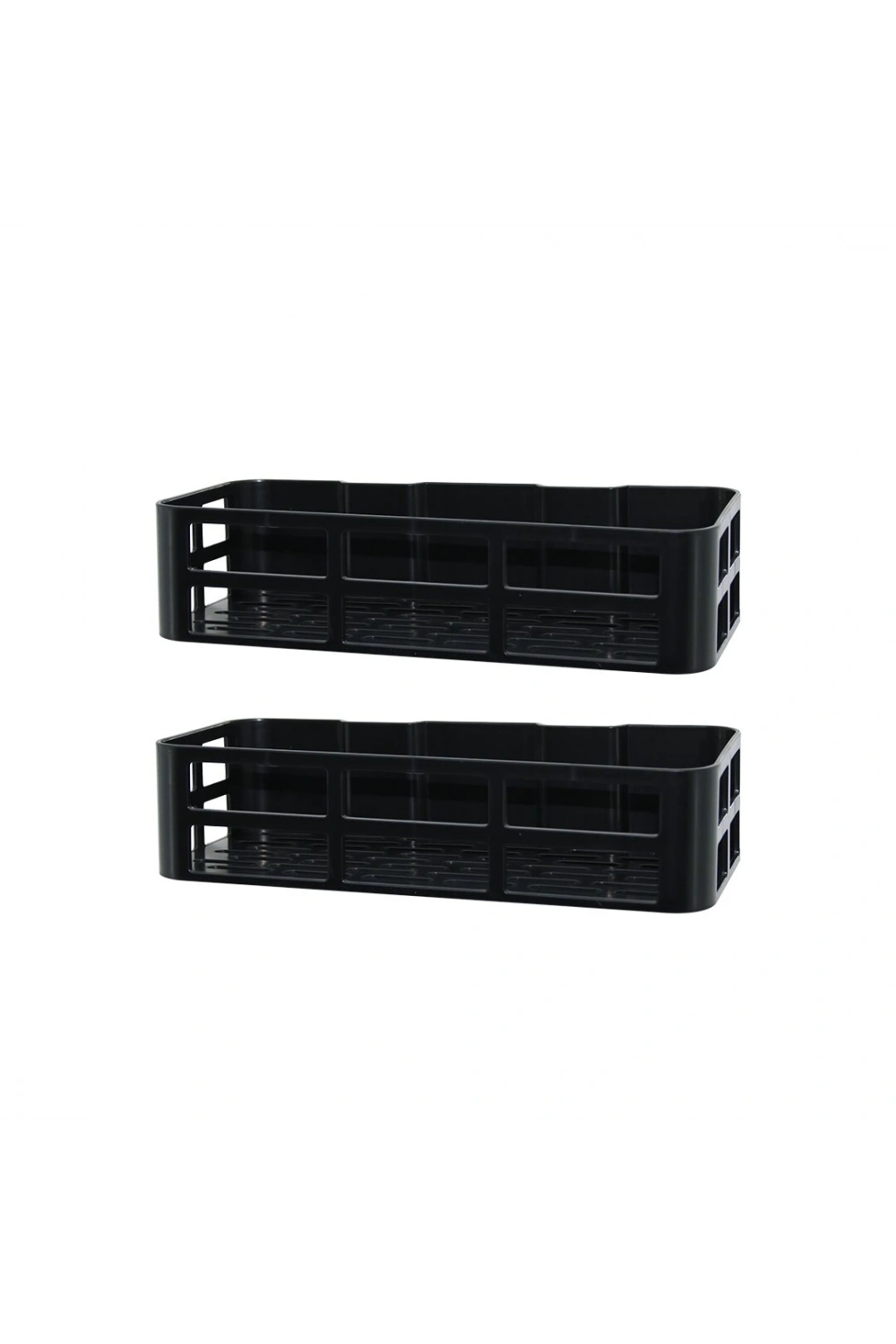 Egonex Omaş Om-1830 ( 2 Pcs ) Plastik Banyo Duş Rafı ( Yapışkanlı Montaj ) ( 12x27x6.5cm)*18=k