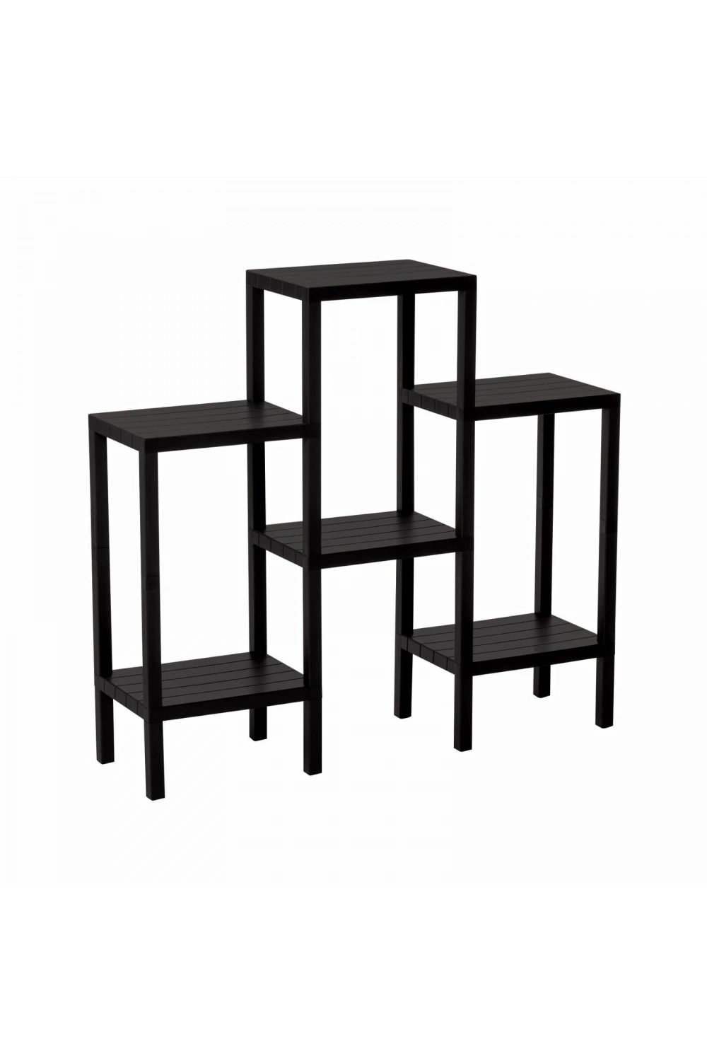 Egonex Ombeg Om-0150-1108-0008 ( 6 ( Düz ) Raflı & Siyah ) Modüler Ünite Plastik*4