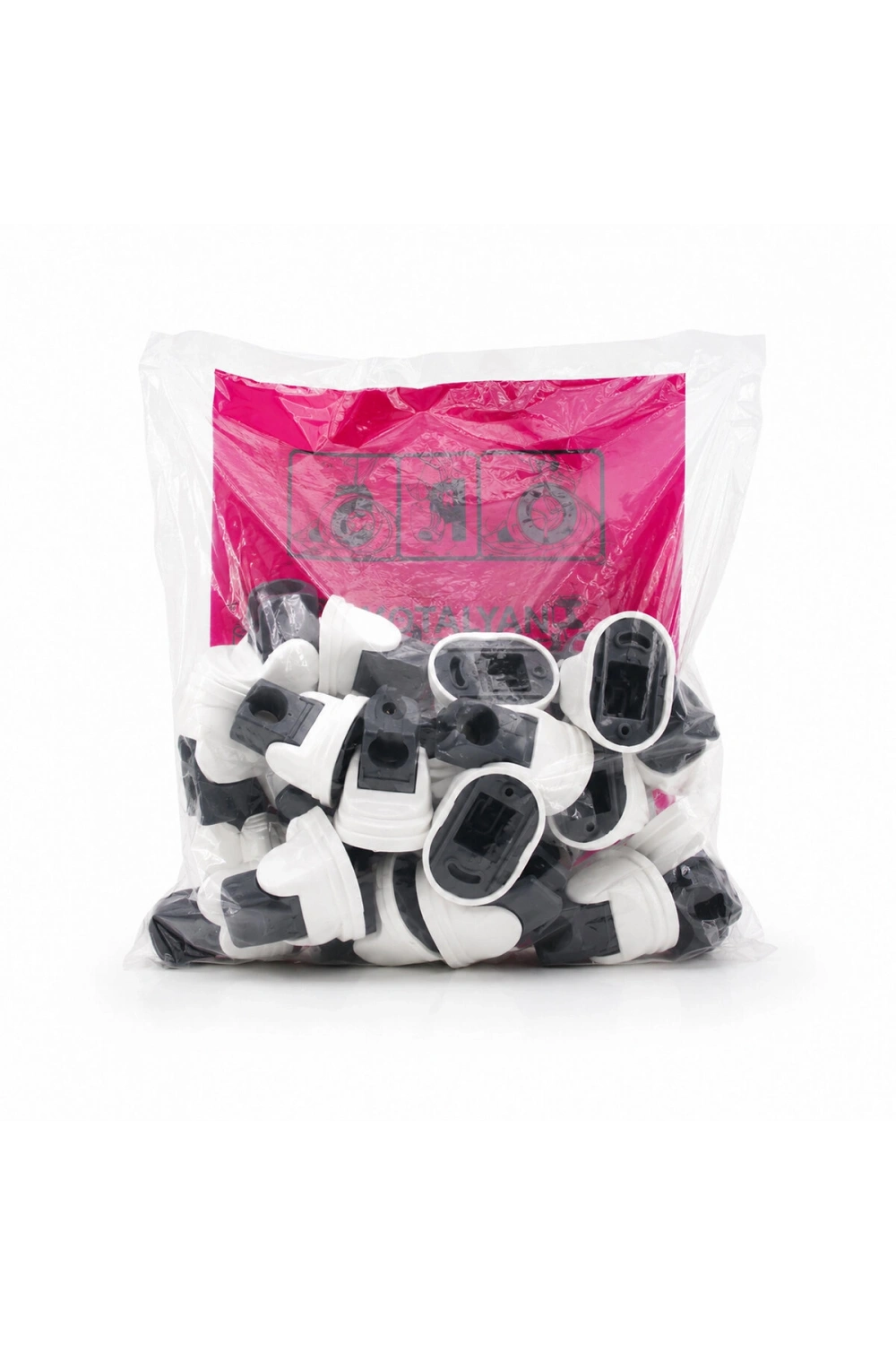 Egonex Ö.p.s ( Plastik ) ( Ayarlı ) ( Beyaz İçi Siyah ) Duş Askısı Mafsal*25x20