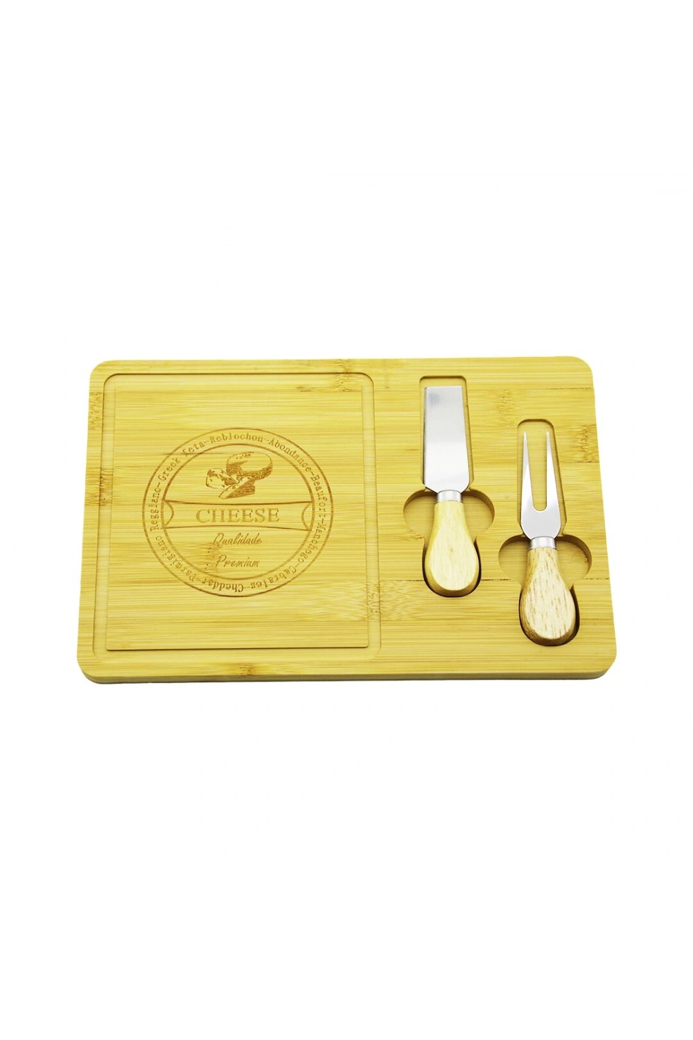 Egonex Pablıto Home Pbt-330 (bıçak Sağ) (ahşap Bambu) Kahvaltı Peynir Sunum Pano (2peynir Bıçak=ahşap Saplı)(19x29cm &1.5cm)*36