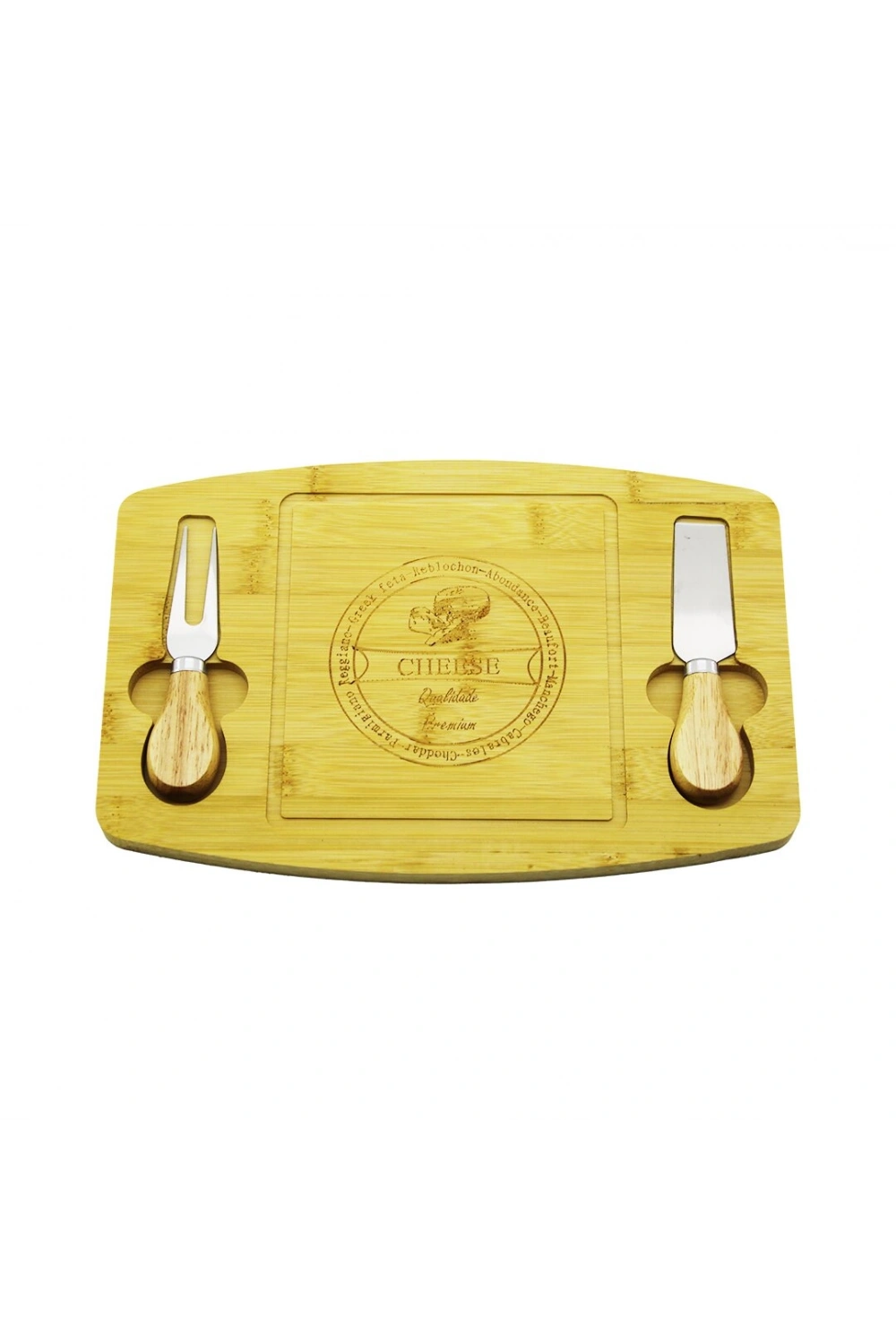Egonex Pablıto Home Pbt-331(bıçak Sağ-sol) (ahşap Bambu) Kahvaltı Peynir Sunum Pano (2peynir Bıçak=ahşap Saplı)(19x29cm &1.5cm)*36