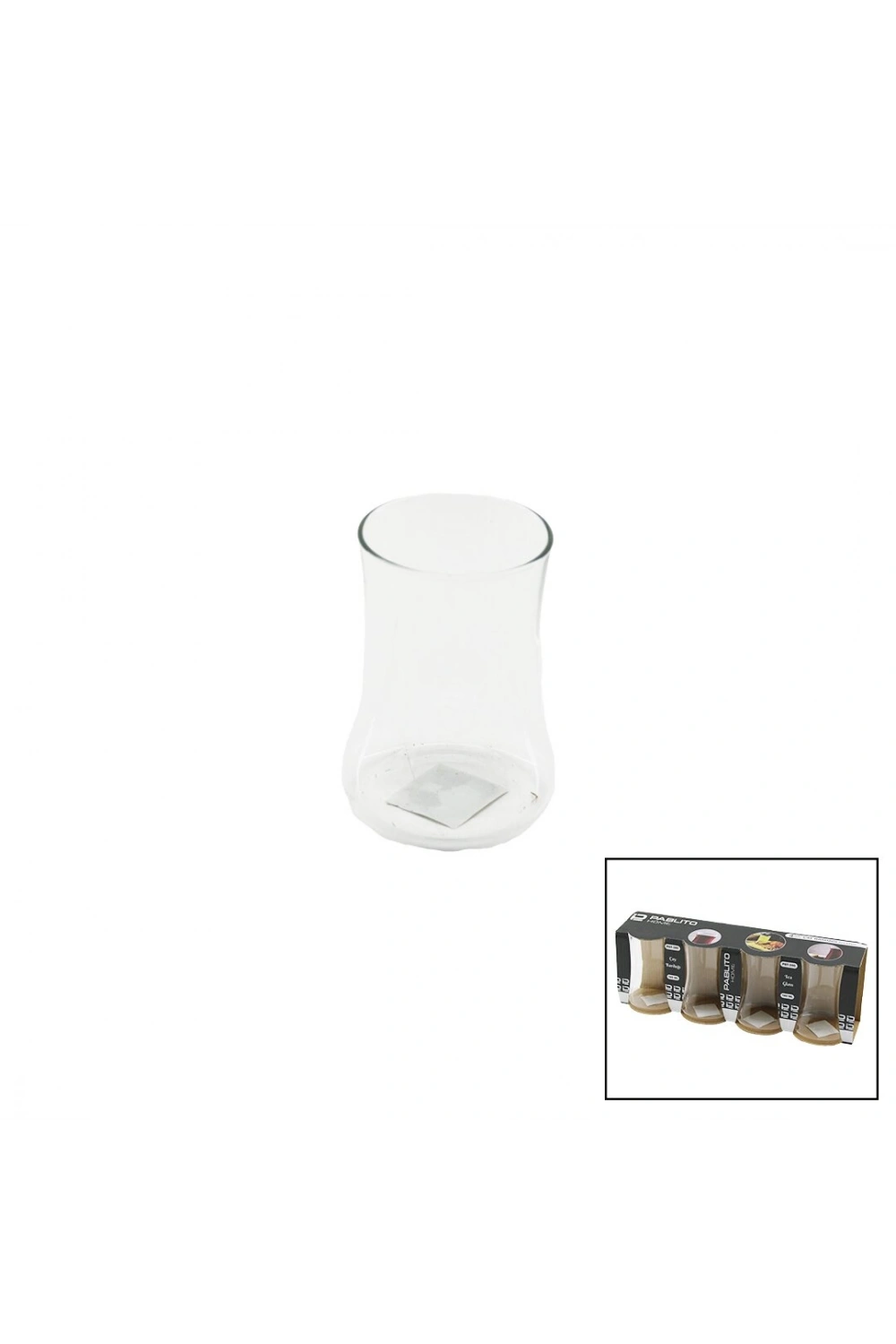 Egonex Pablıto Home Pbt-380 ( 4pcs ) Cam Çay Bardak ( 180ml )*18=k