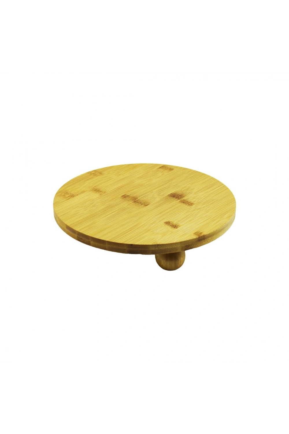Egonex Pablıto Pbt-018 ( Yuvarlak=24.5cm ) ( 3 Mini Top Ayaklı ) Ahşap Bambu Sunum Tahtası & Mini Sofra*12