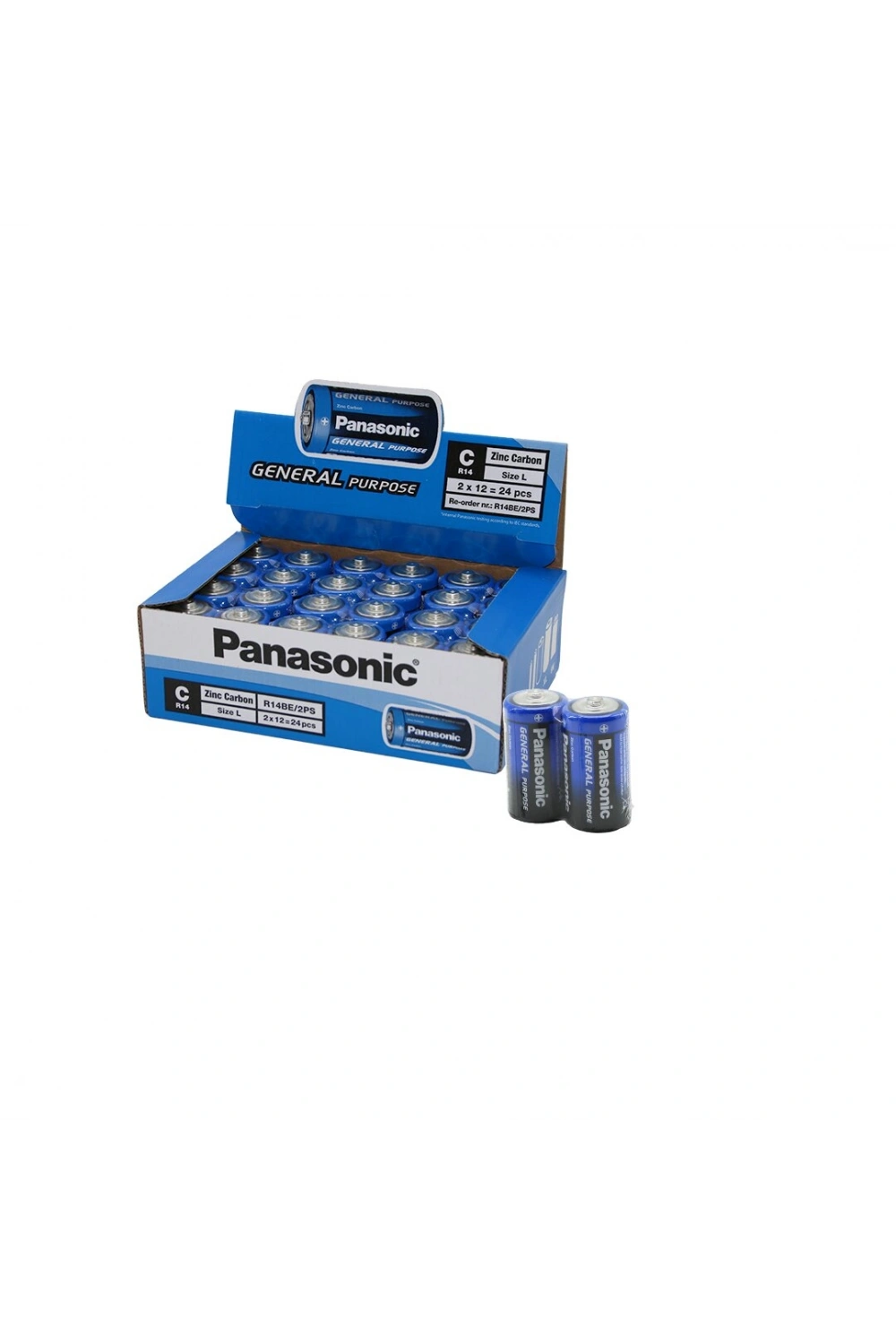 Egonex Panasonic ( C ) ( Orta ) Pil ( 24pcs )*1x20