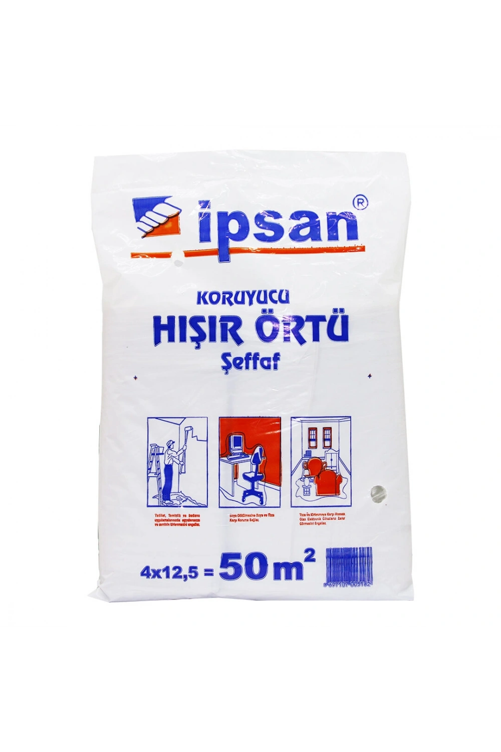 Egonex Pass İpsan 50-m2 ( Hışır ) Şeffaf Koruyucu Örtü*12
