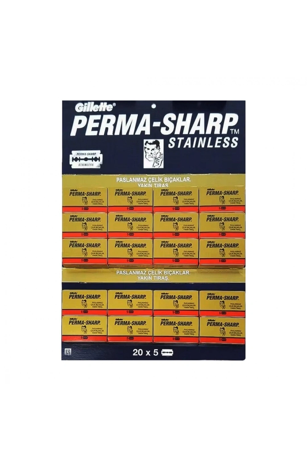 Egonex Perma-sharp Süper ( Tam ) Jilet ( 5pcs ) X ( 20pcs )*1x108