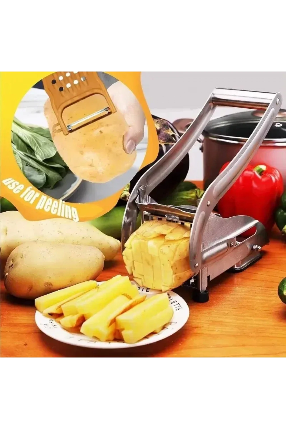 Egonex Pratik El Tipi Patates Dilimleyici