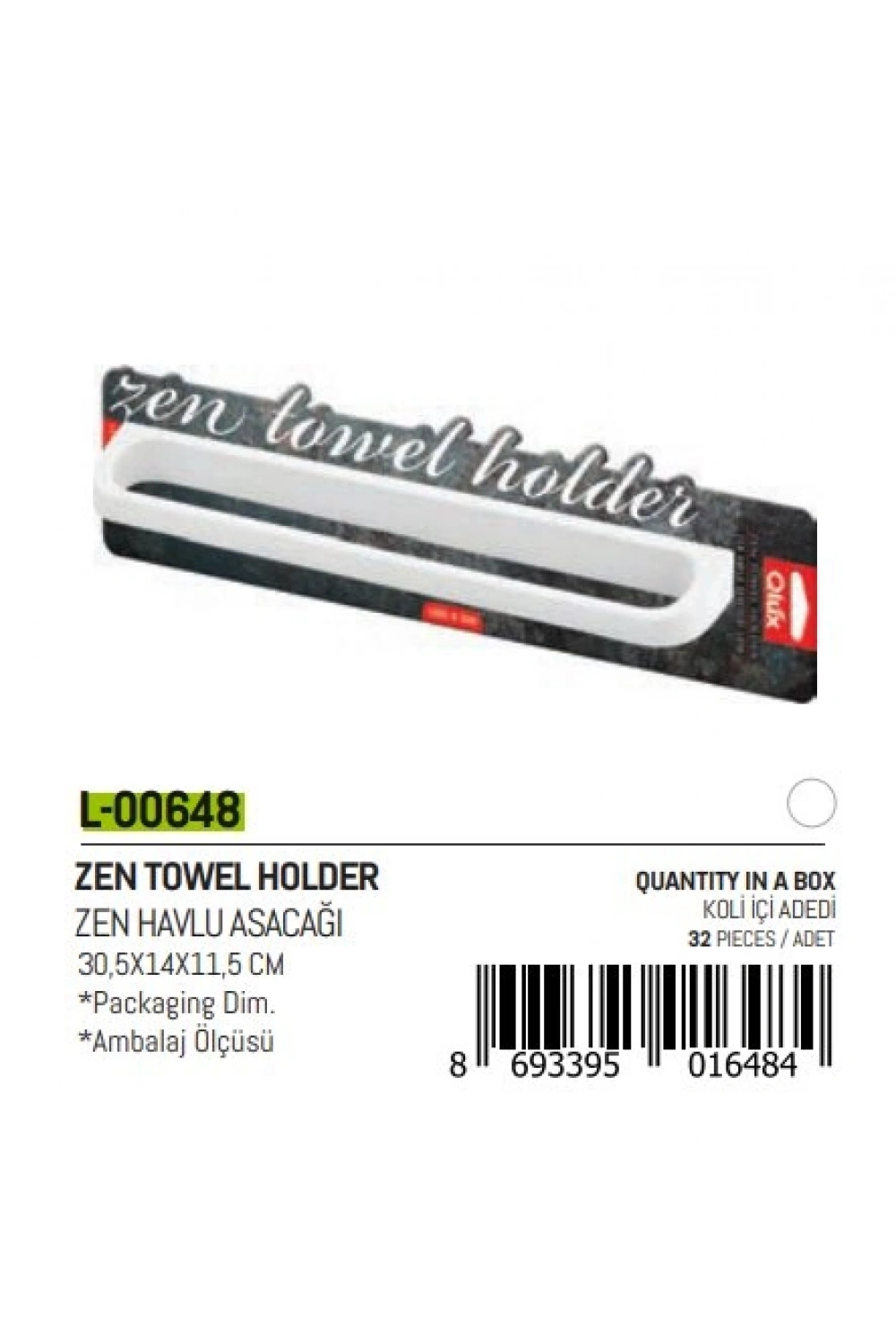 Egonex Qlux L-00648 Zen Havlu Asacak*32