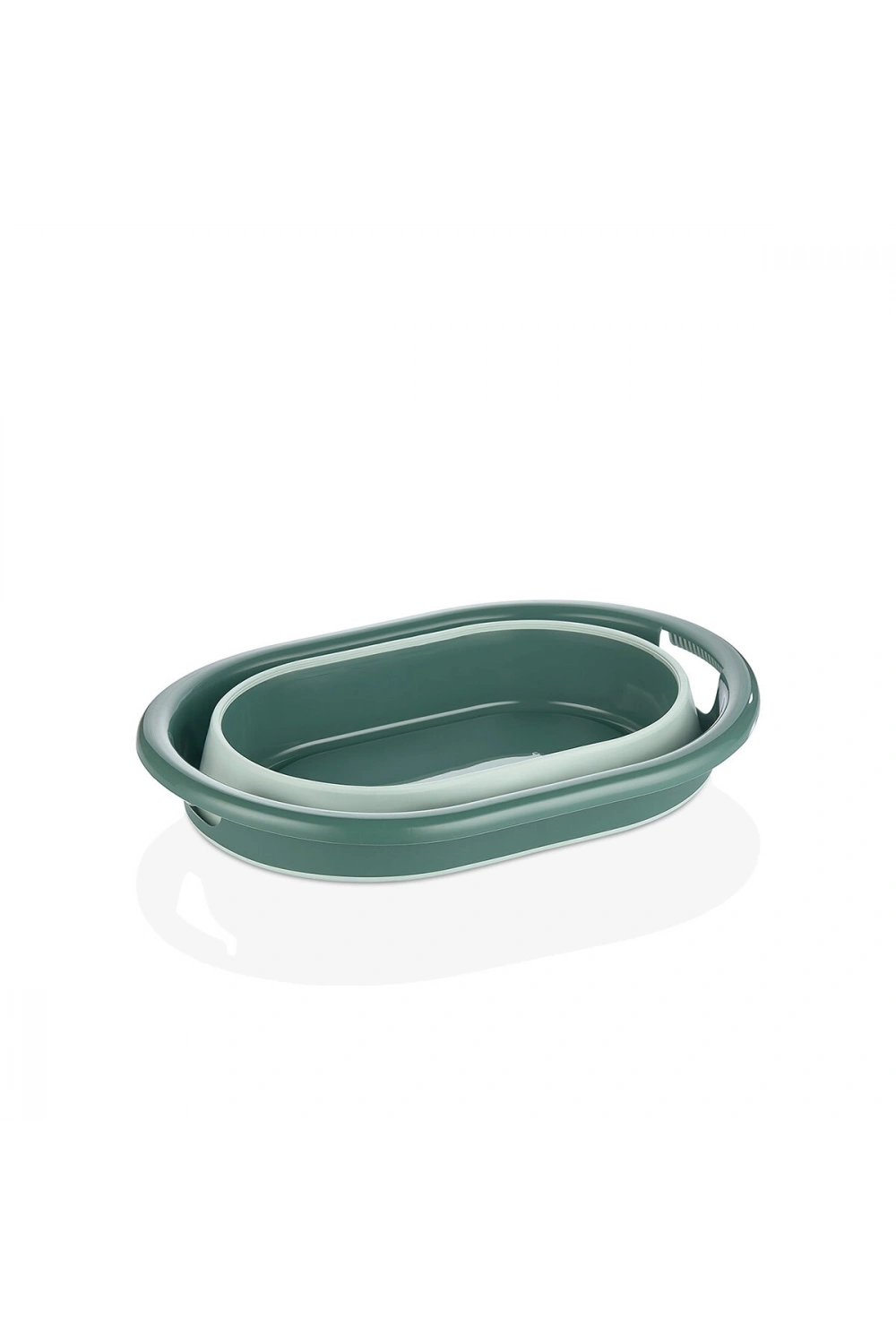 Egonex Qlux L-00959-3 ( No-2 ) ( 18lt ) ( Yeşil ) Katlanabilir Sepet*8=k