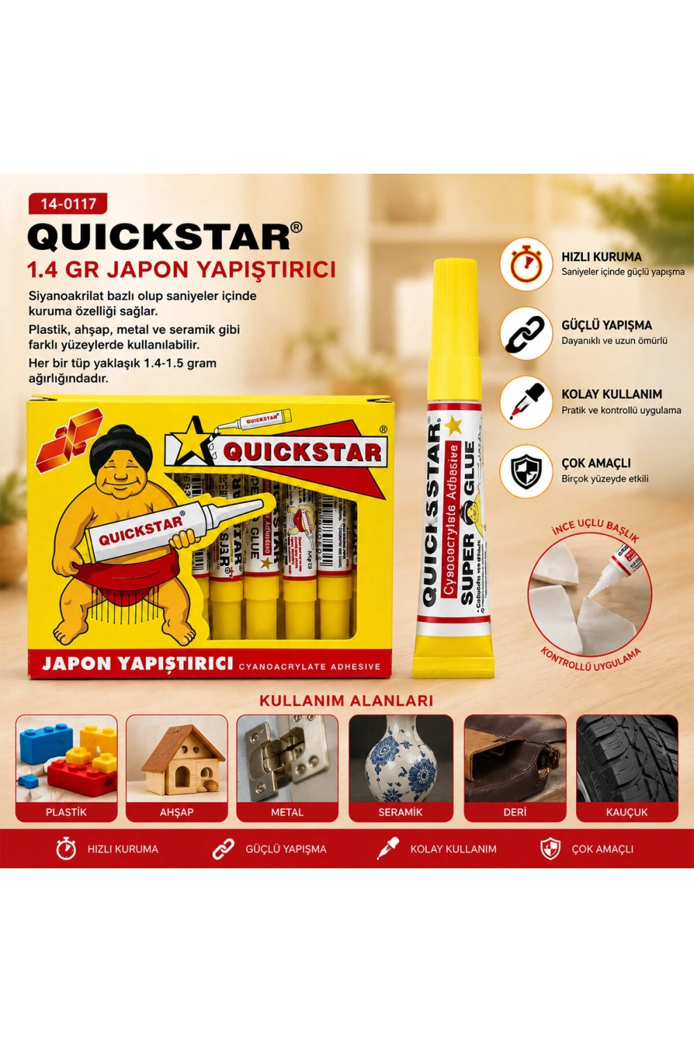 Egonex Quıckstar 1.4 Gr Japon Yapıştırıcı*50x100