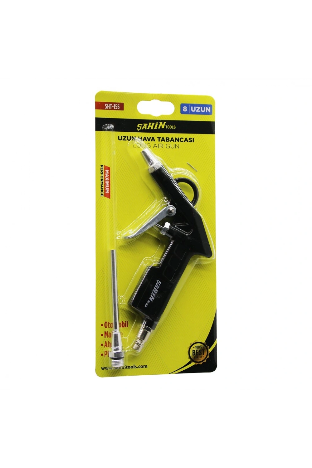 Egonex Şahin Tools Şht-155 ( No-8 | Uzun ) Hava Tabancası ( 4-6 Bar Basınçlı ) ( 1/4 Rekor )*10x10