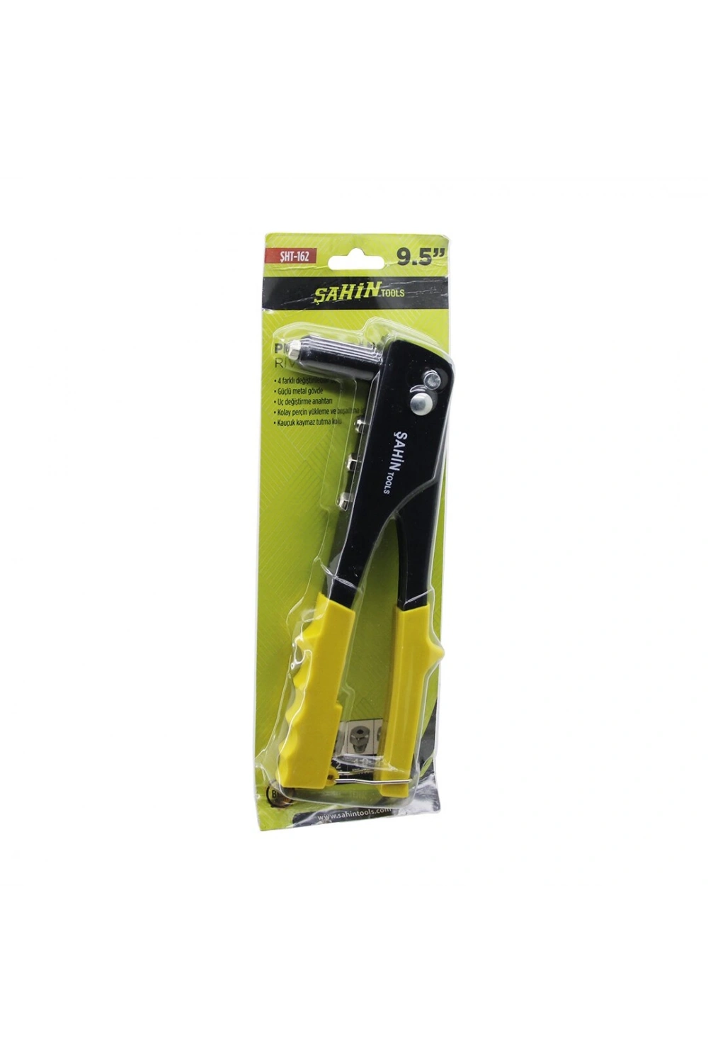 Egonex Şahin Tools Şht-162 ( 9.5 ) Perçin Tabanca Makine ( 4 Boy Uç = 2.4- 3.2 - 4 - 4.8  )*48