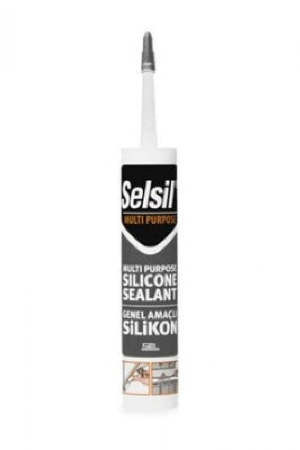 Egonex Selsil-2529 ( Siyah ) Üniversal Silikon 280 Gr*25=k