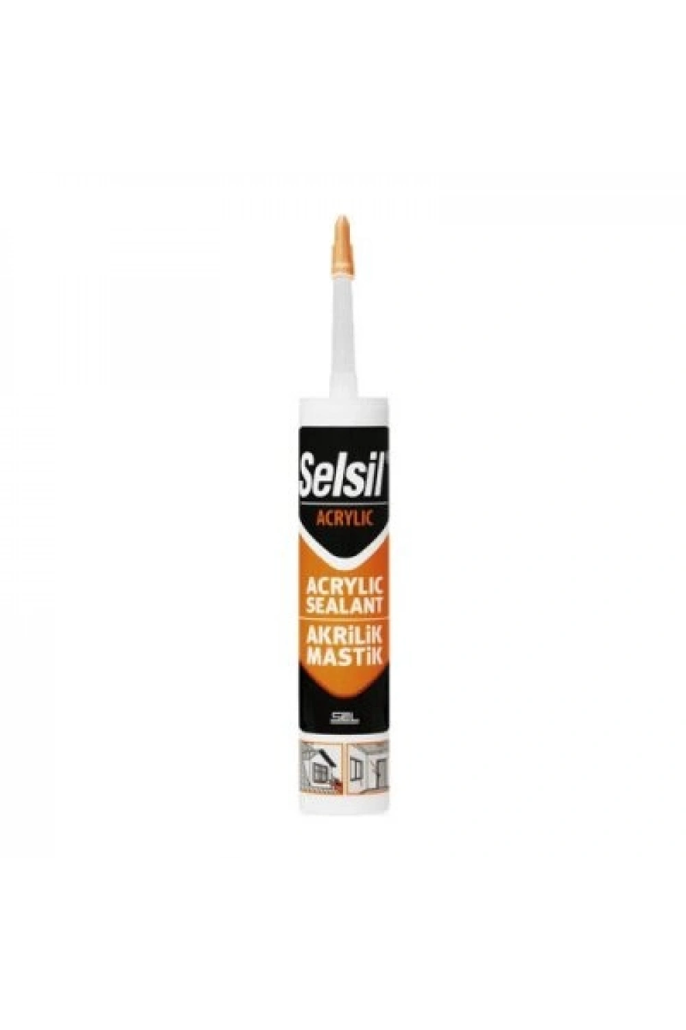 Egonex Selsil-52083 38 Code-73184-03 ( Beyaz ) ( Mastik ) Silikonize Akrilik 500gr*25=k