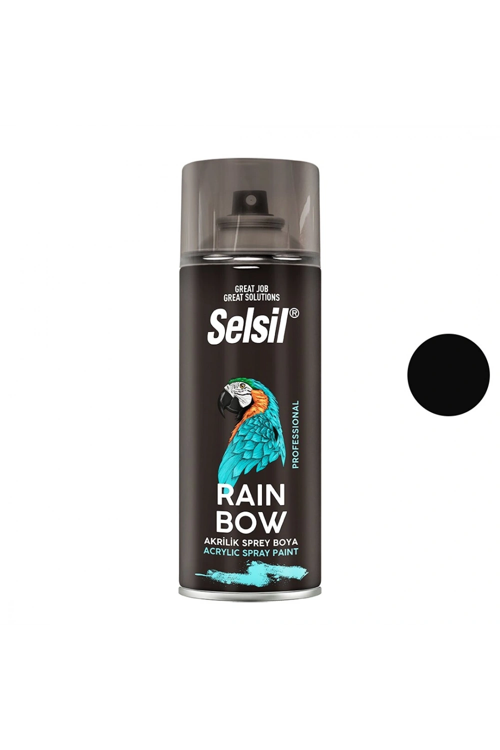 Egonex Selsil Tab-428 ( Siyah Mat ) Sprey Boya ( 400ml )*12x1