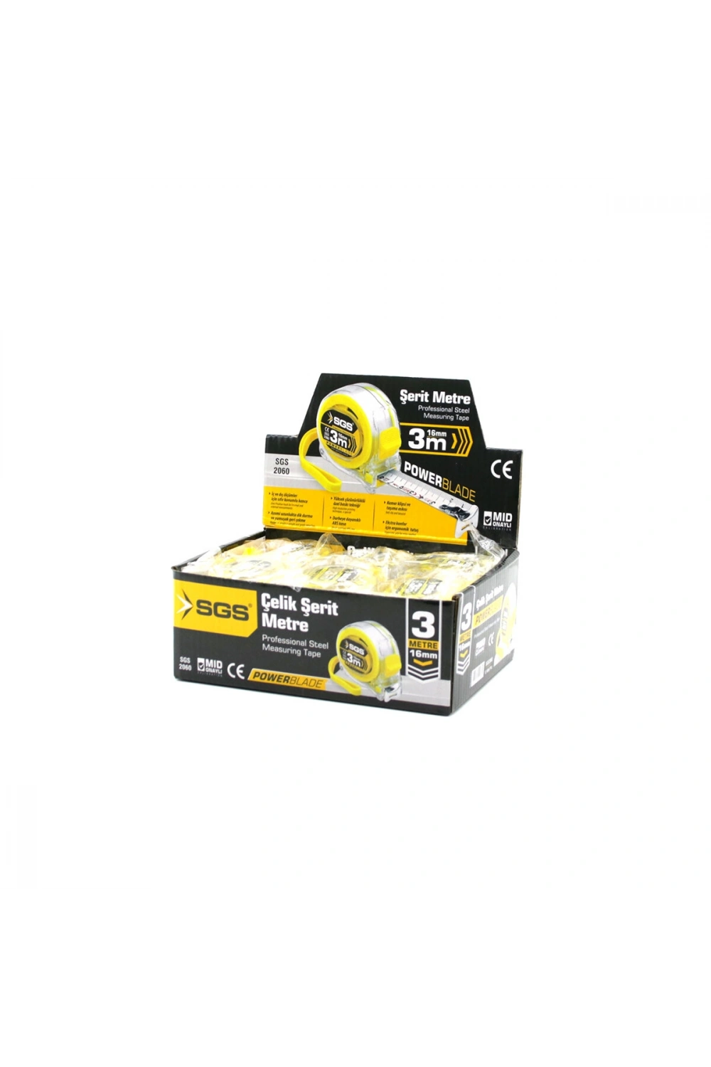 Egonex Sgs-2060 ( 3mt X 16mt ) ( Şeffaf ) Şerit Metre *12x10