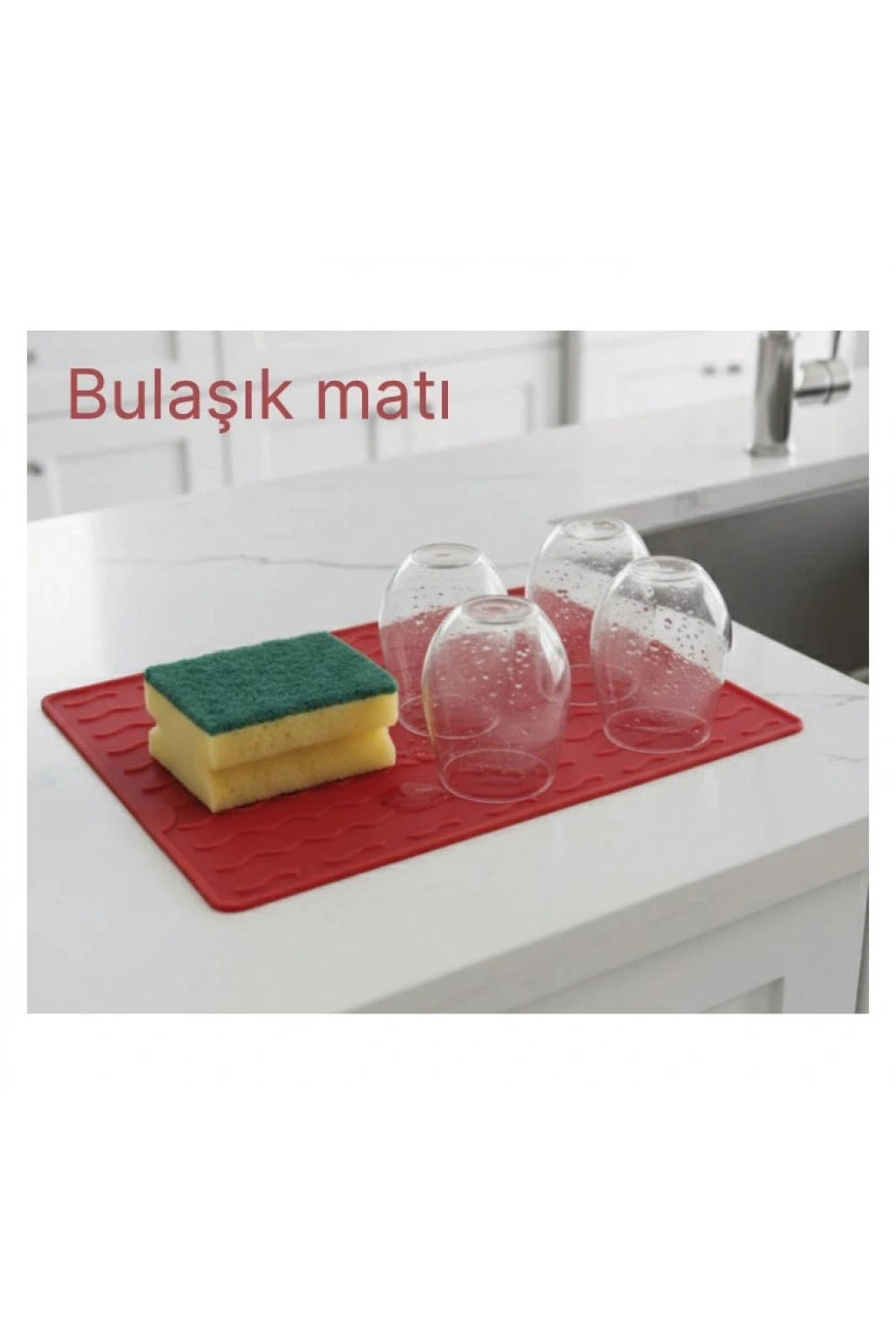 Egonex Silikon Bulaşık Kurulama Matı 30*40 Cm Gıdaya Uygun Uzun Ömürlü