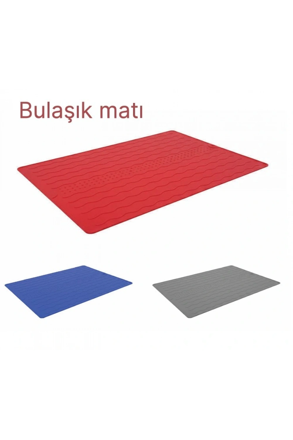 Egonex Silikon Bulaşık Kurulama Matı 30*40 Cm Gıdaya Uygun Uzun Ömürlü