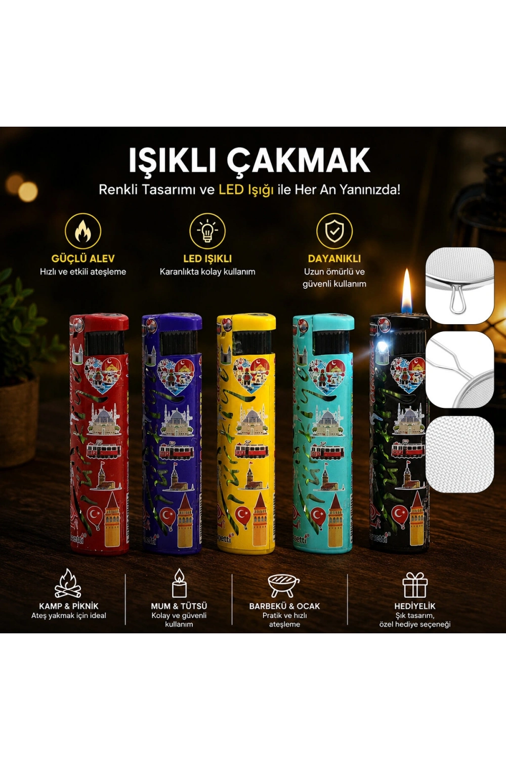 Egonex Silvio Monetti Sm-184p ( D ) ( Türkiye ) ( Işıklı ) ( Rüzgar ) Pürmüz Çakmak*25x20