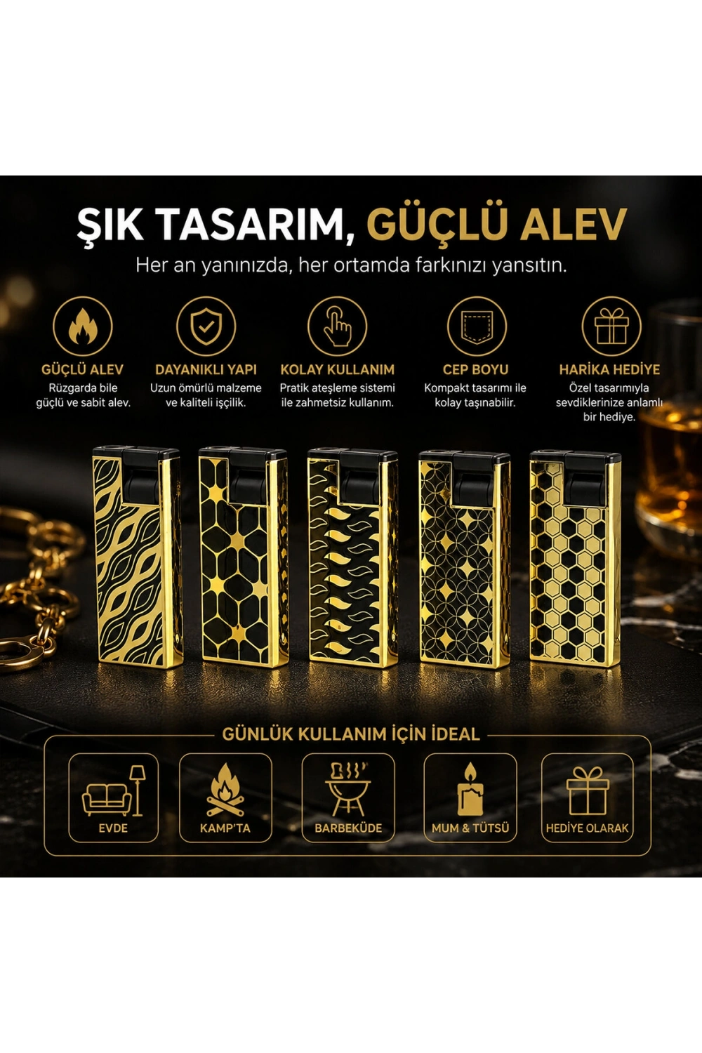 Egonex Silvio Monetti Sm-222p ( H ) ( Zigzag Desen ) ( Rüzgar ) Pürmüz Çakmak*25x20