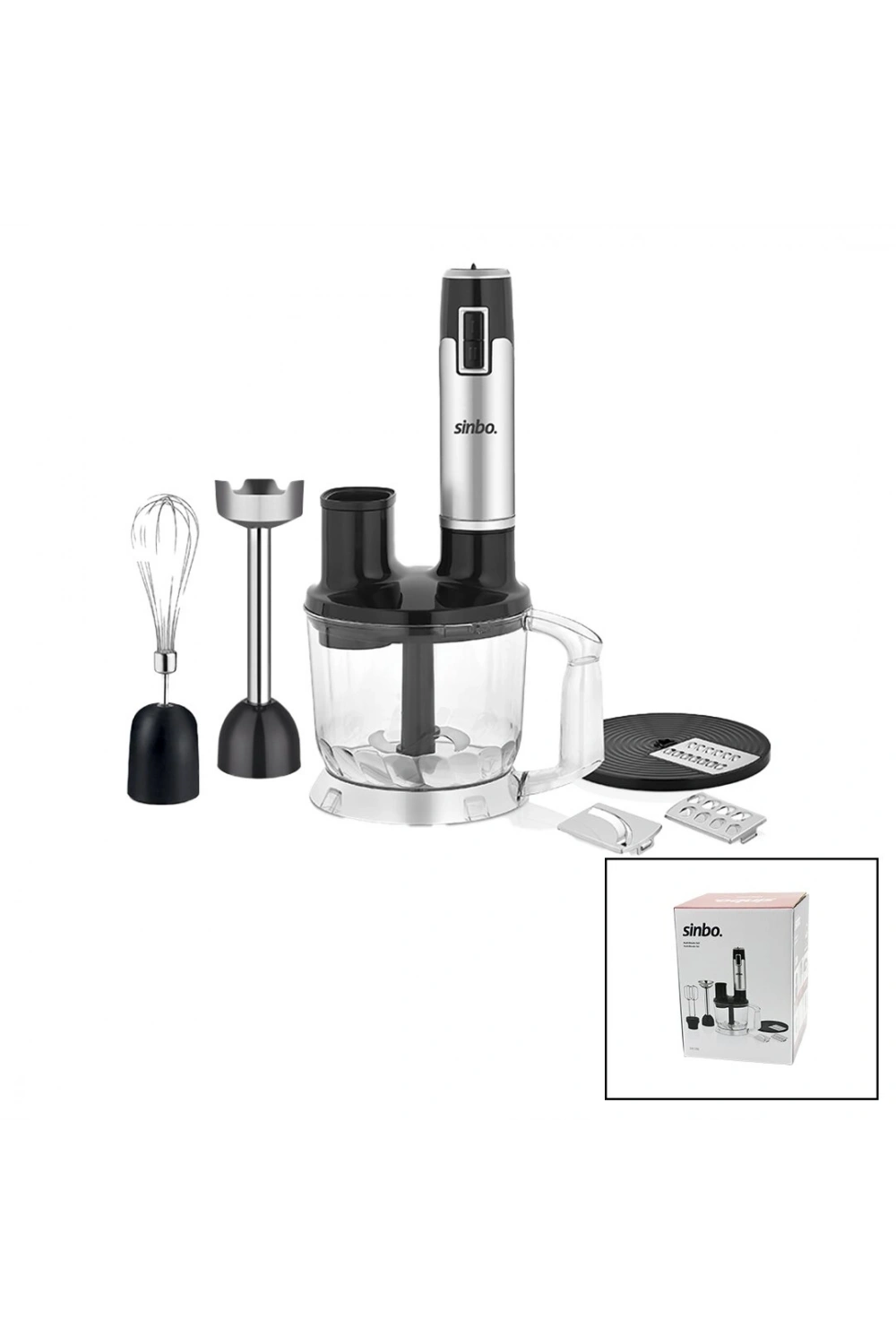 Egonex Sinbo Shb-3186 (turbo) Multi Blender Seti (doğrayıcı& Mikser& Blender) (rende Dilim Diskleri) (300w) (2lt Hazne)*4