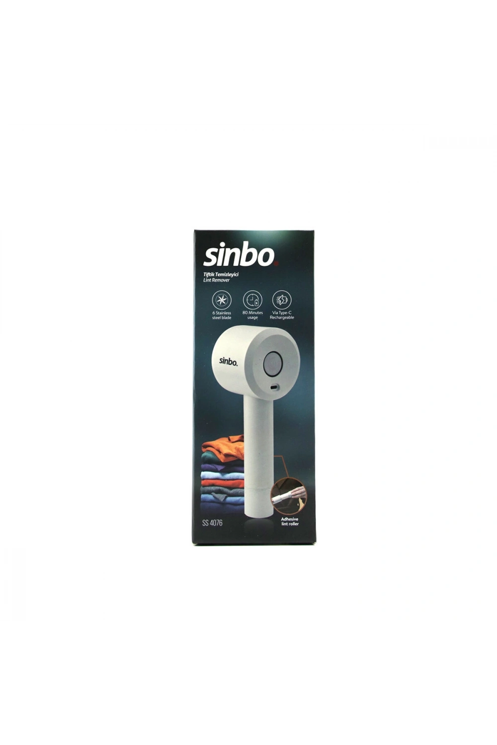 Egonex SİNBO SS-4076 ( ŞARJLI ) ( 2İN1 = GİYSİ TİFTİK & TÜY TOPLAMA RULO BANT ) TEMİZLEME MAKİNESİ ( 6PASLANMAZ BIÇAK )*50
