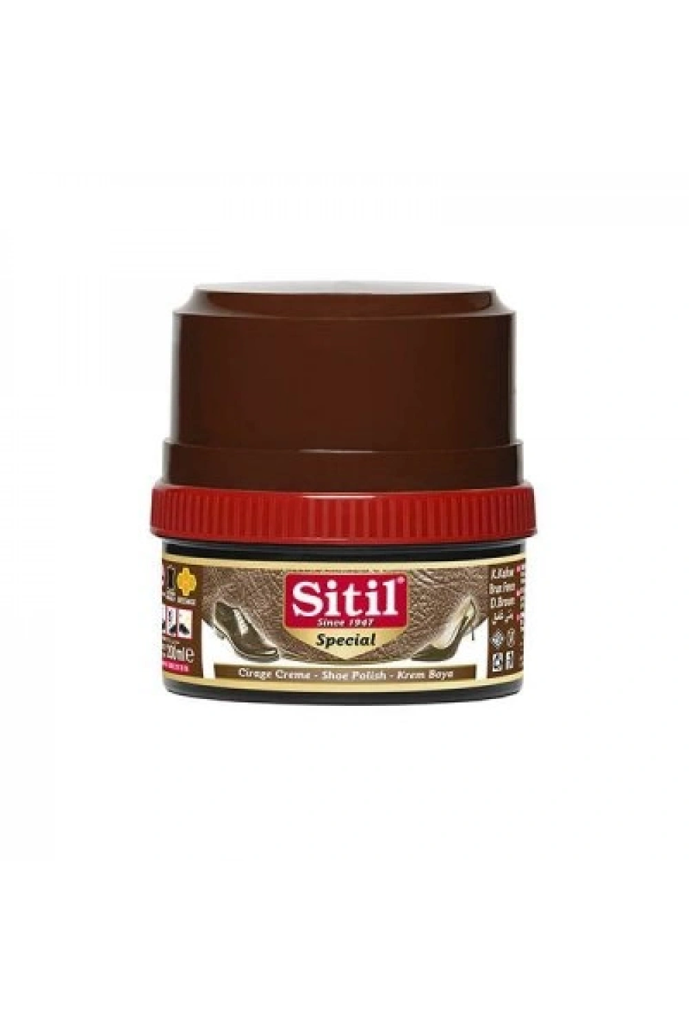 Egonex Sitil ( 175ml & Koyu Kahve ) Krem Ayakkabı Boyası*12x4