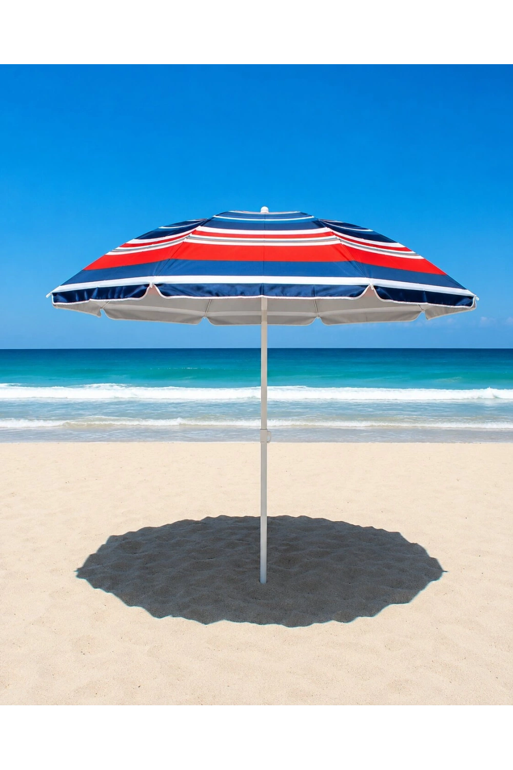 Egonex Skybelt Sky-121 ( 170cm Saplı ) ( Çap: 155cm ) ( Düz - Karışık Renk ) Plaj Şemsiyesi ( 8 Telli & Fıberglass ) ( Polyester Kumaş )*24=k