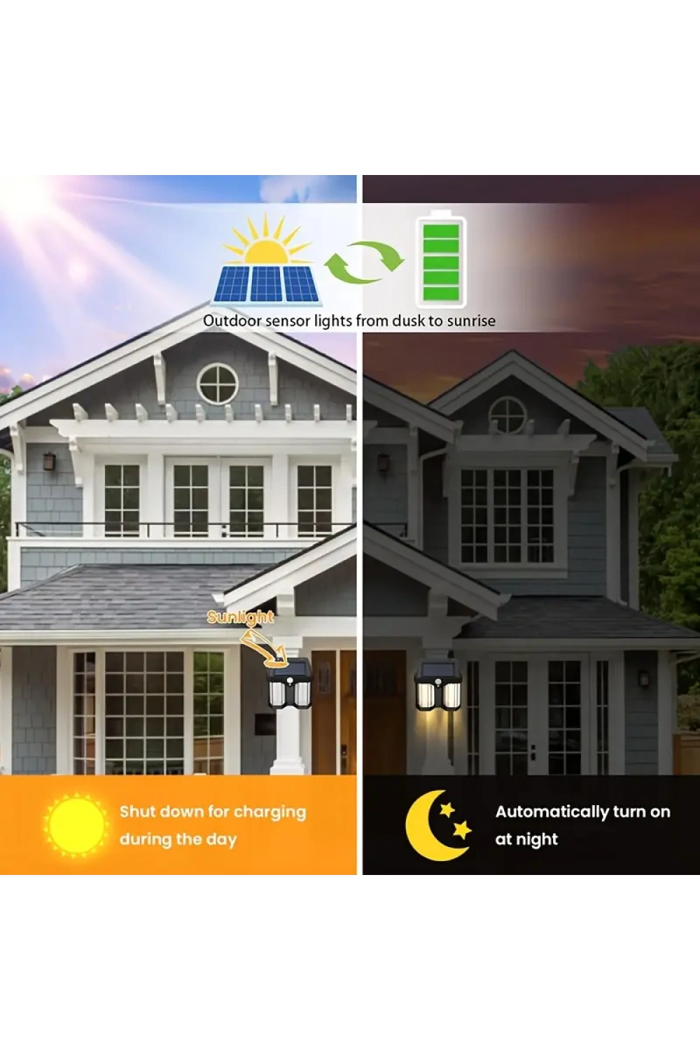 Egonex Solar Güneş Enerjili Lamba 2 Ampul Flament Led Eg-228