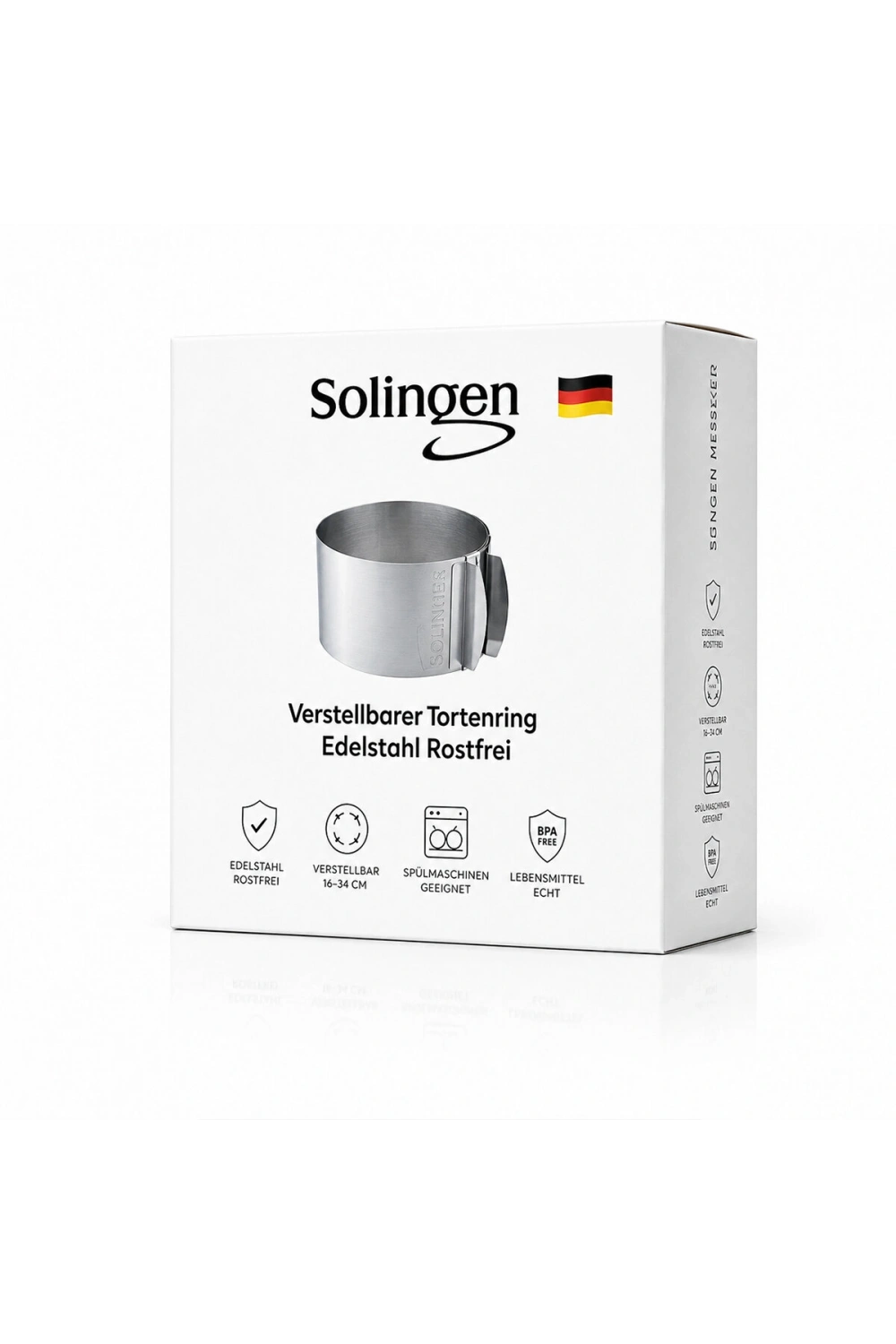 Egonex Solingen Ayarlanabilir Metal Kek Kalıp ( 16-34cm )*24