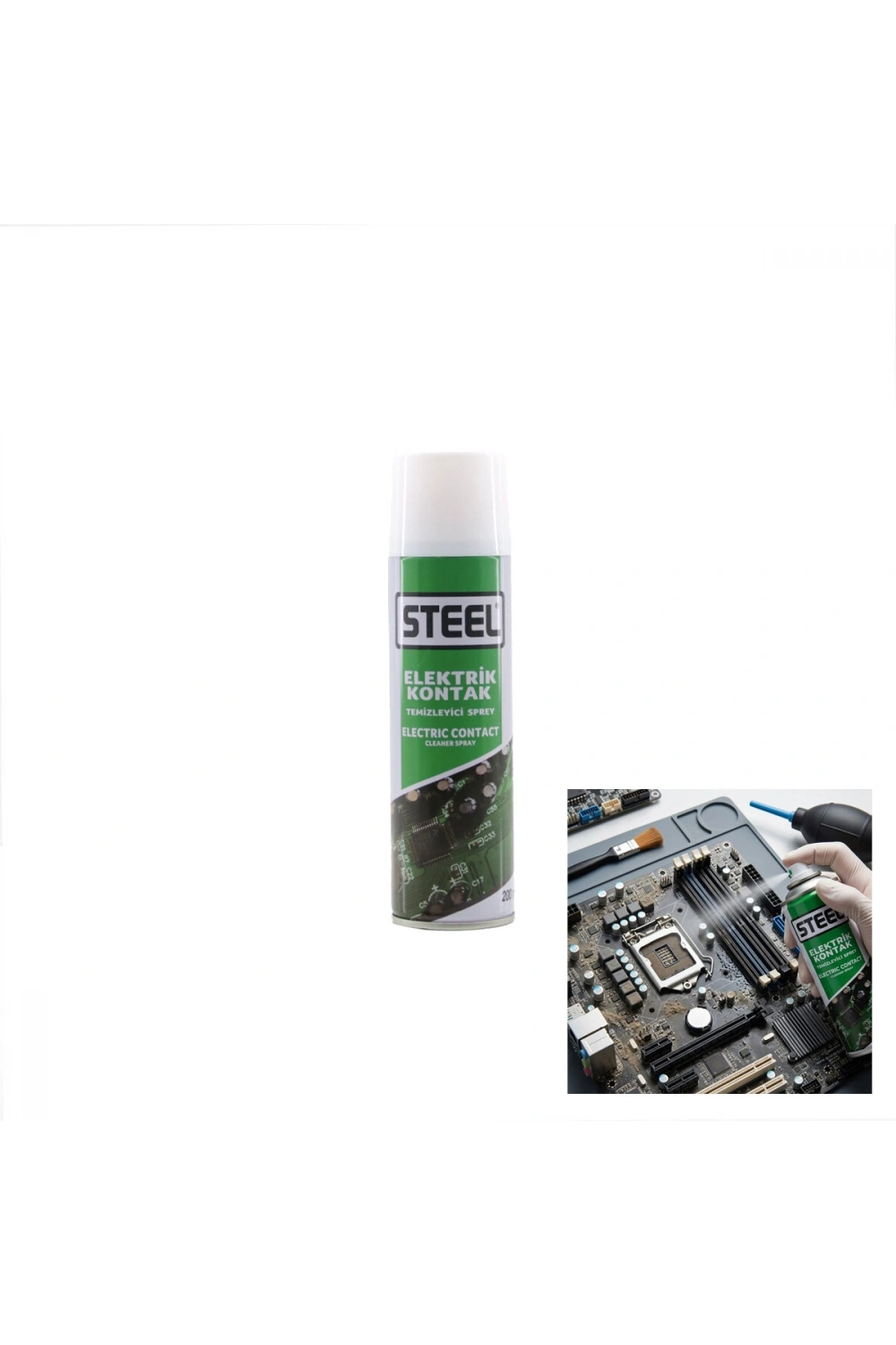 Egonex Steel Ck-3230 Elektronik Kontak Kart Temizleme Spreyi ( 200ml )*30
